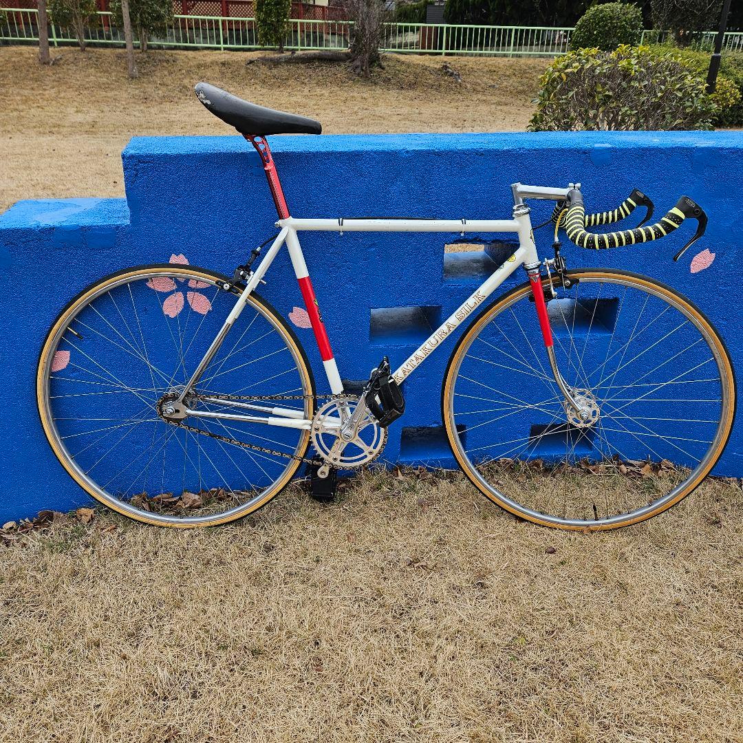 ビンテージ　片倉シルク　ラグレス　540　ピスト　固定　競輪　シングル