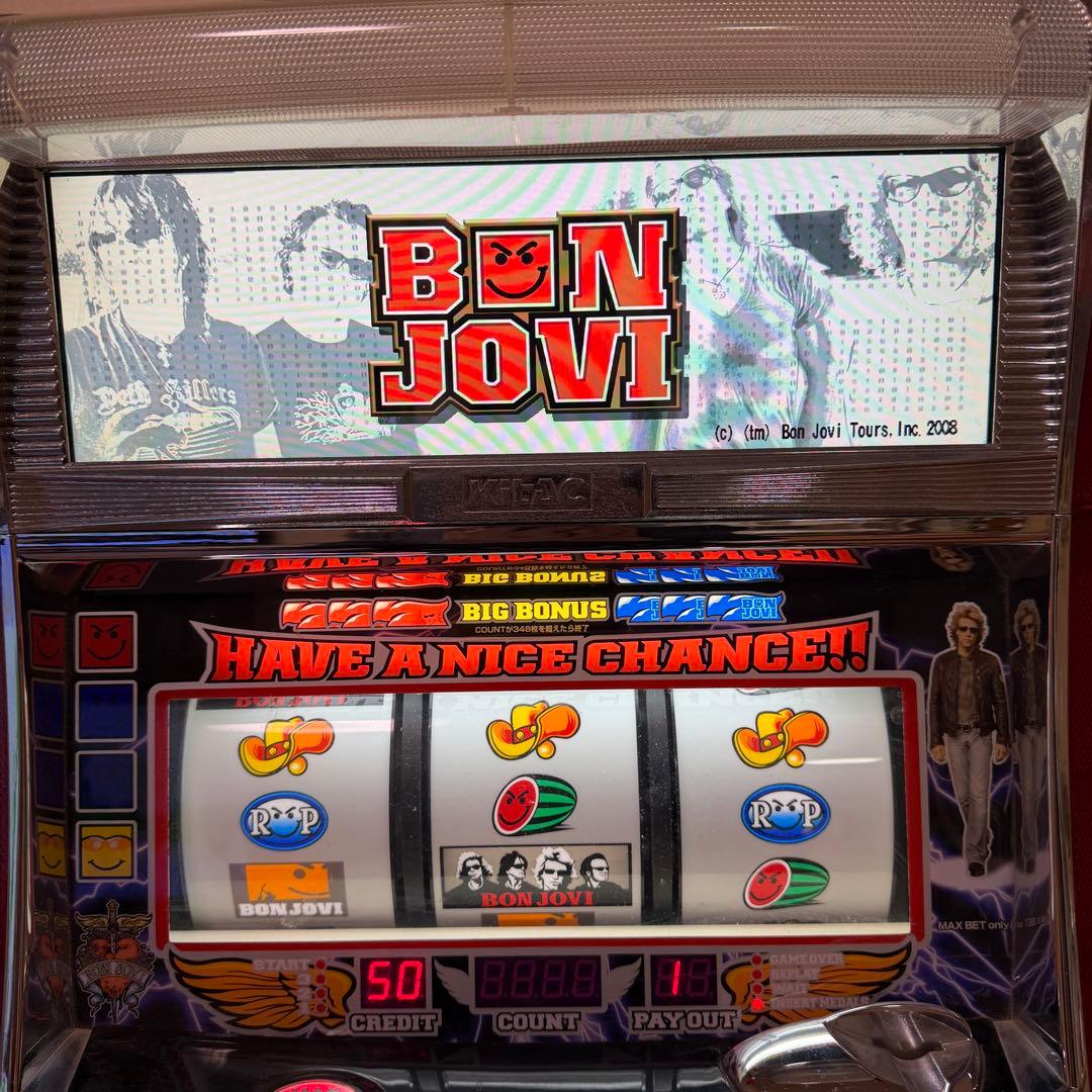 希少台/北電子 ボンジョビBON JOVI 不要機付 動作OK 群馬〜