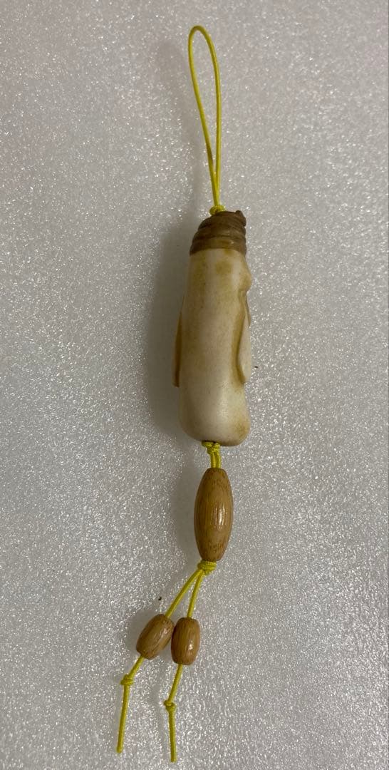 天然素材　びっくり爺　彫刻　提げ物　根付