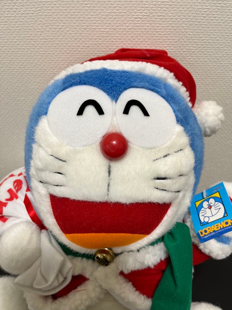 ドラえもん　クリスマス　サンタ　ぬいぐるみ　メロディ付き　希少