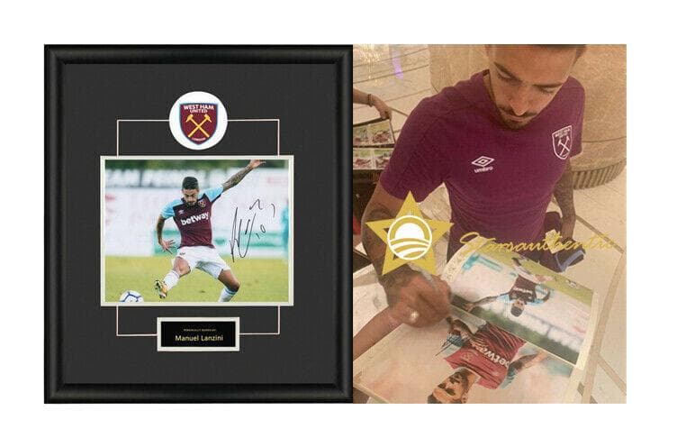 直筆サイン入り写真 マヌエル・ランシニ ウェストハムFC SA鑑定済