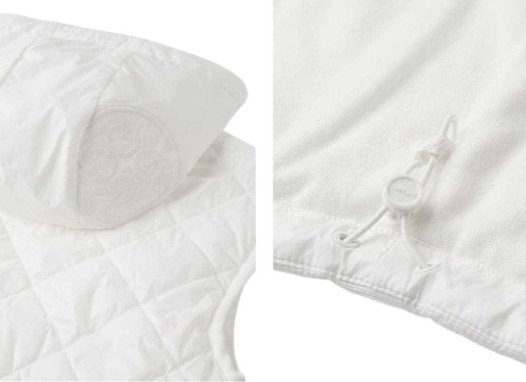 新品未使用新作G/FOREジーフォアレディースベストsizeSホワイト