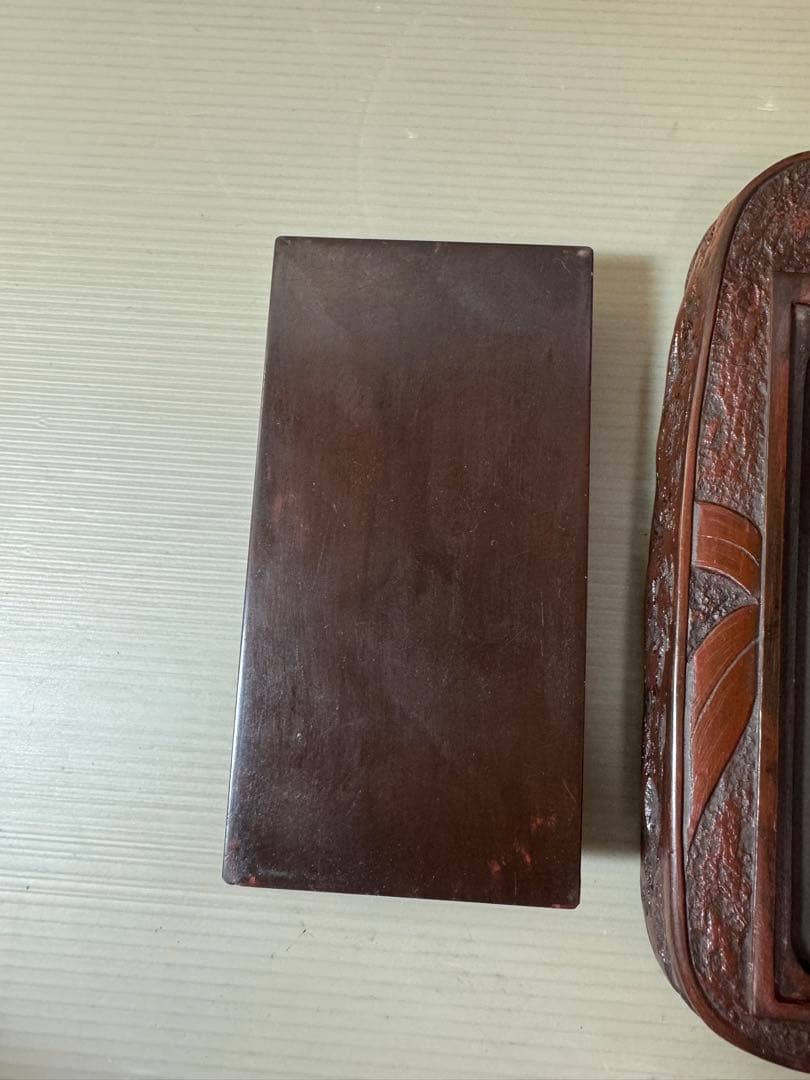 2798 書道 硯 赤間硯 龍泉堂　龍泉作　和硯 骨董 書道具　未使用