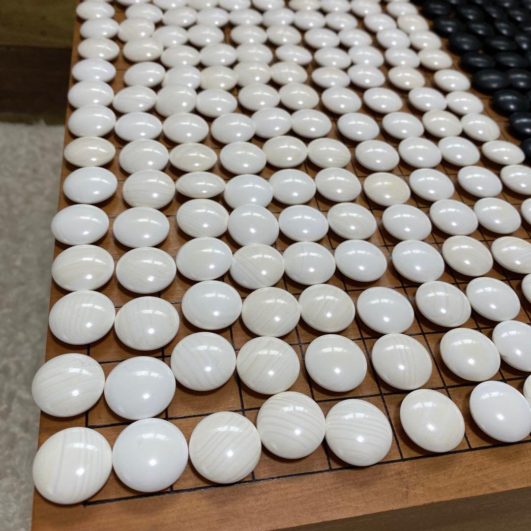 囲碁　碁石　日向特製　本蛤碁石　那智黒碁石　33号　木箱付き