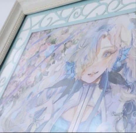 【未使用】ヰ世界情緒　デザインフレームアート　シリアルナンバー入り