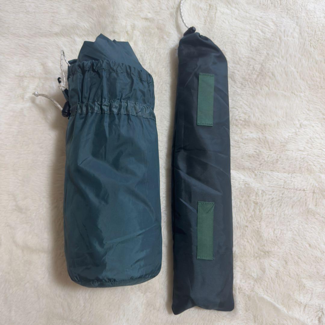 美品モンベル　Mini Tarp HX ポール2本セット　ダークグリーン