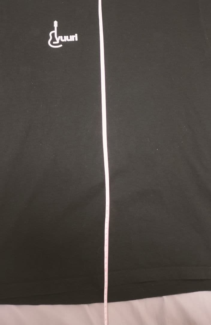 優里 アメコミ風デザインTシャツ ブラック L