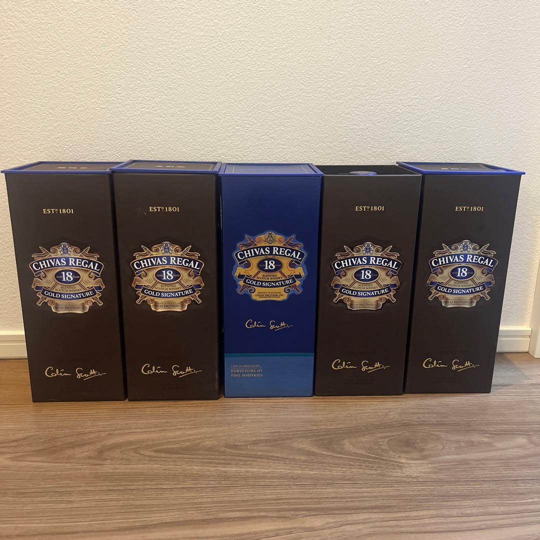 CHIVAS REGAL 18 GOLD SIGNATURE 5本まとめ売り