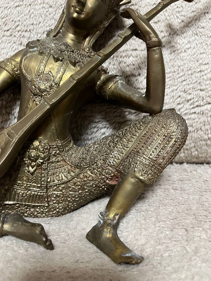 タイ仏像 Gandharva 古銅鍍金仏 ガンダルヴァ
