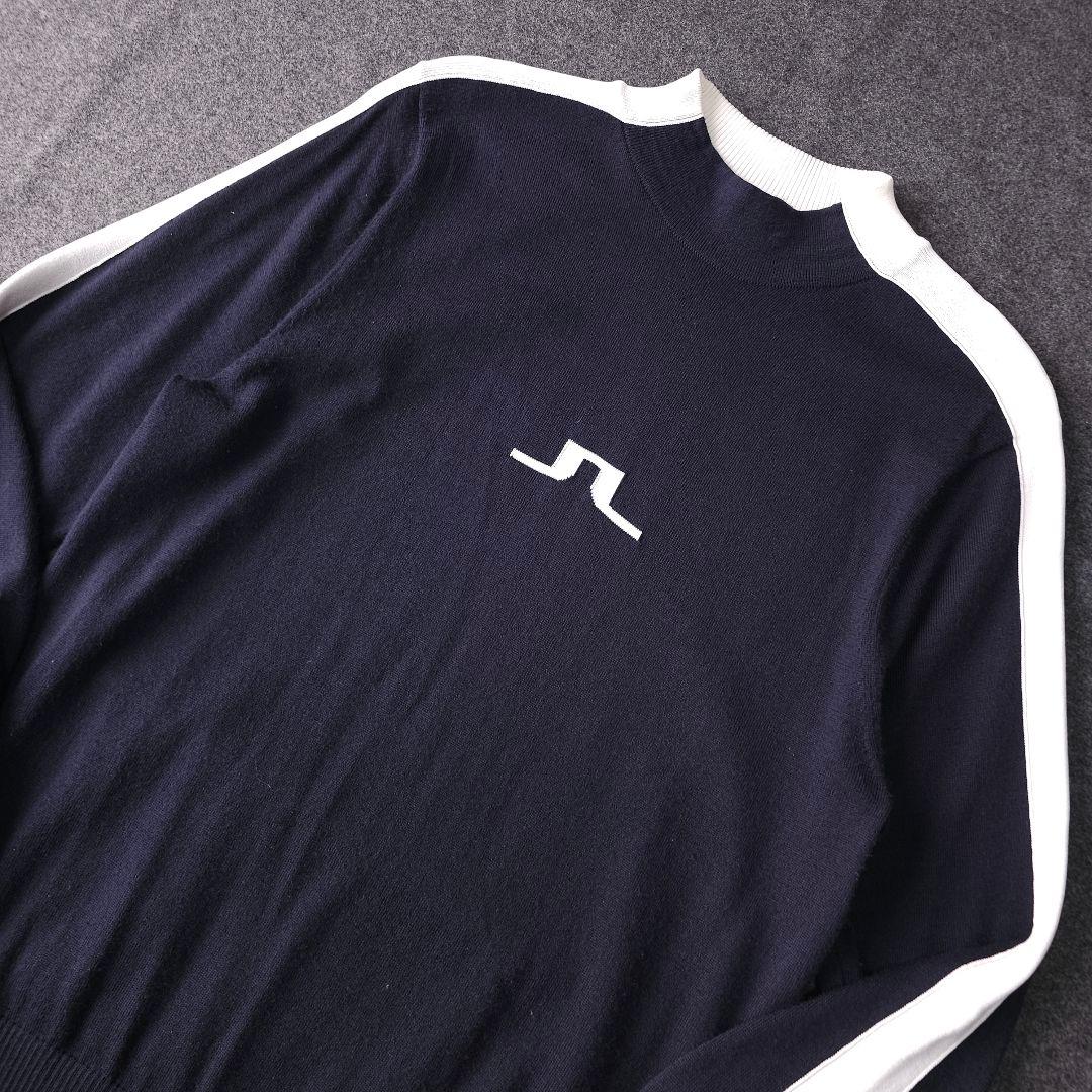 【ジェイリンドバーグ】ブリッジライン モックネック 長袖ニットセーター L