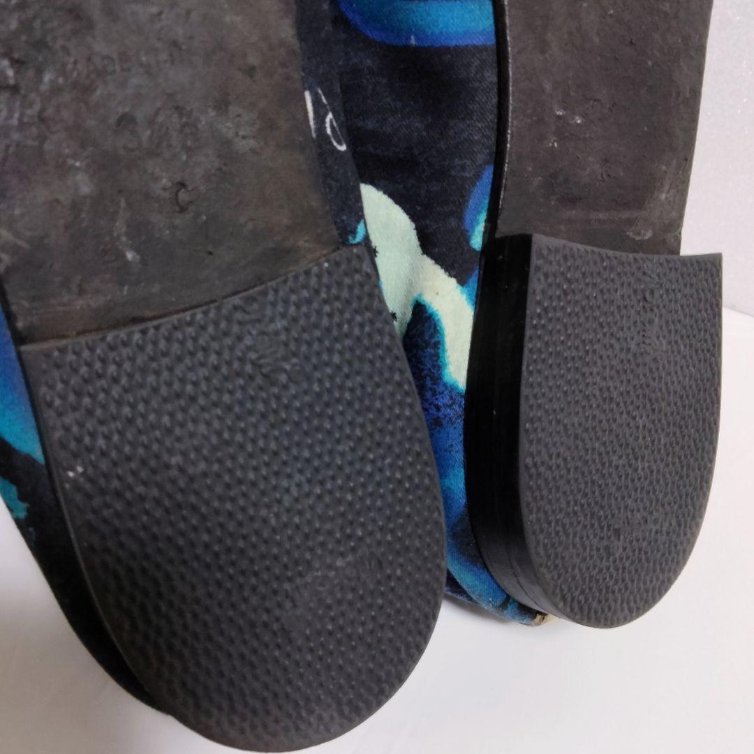 【CHANEL】シャネル フラットシューズ 総柄 ココマーク 34 1/2