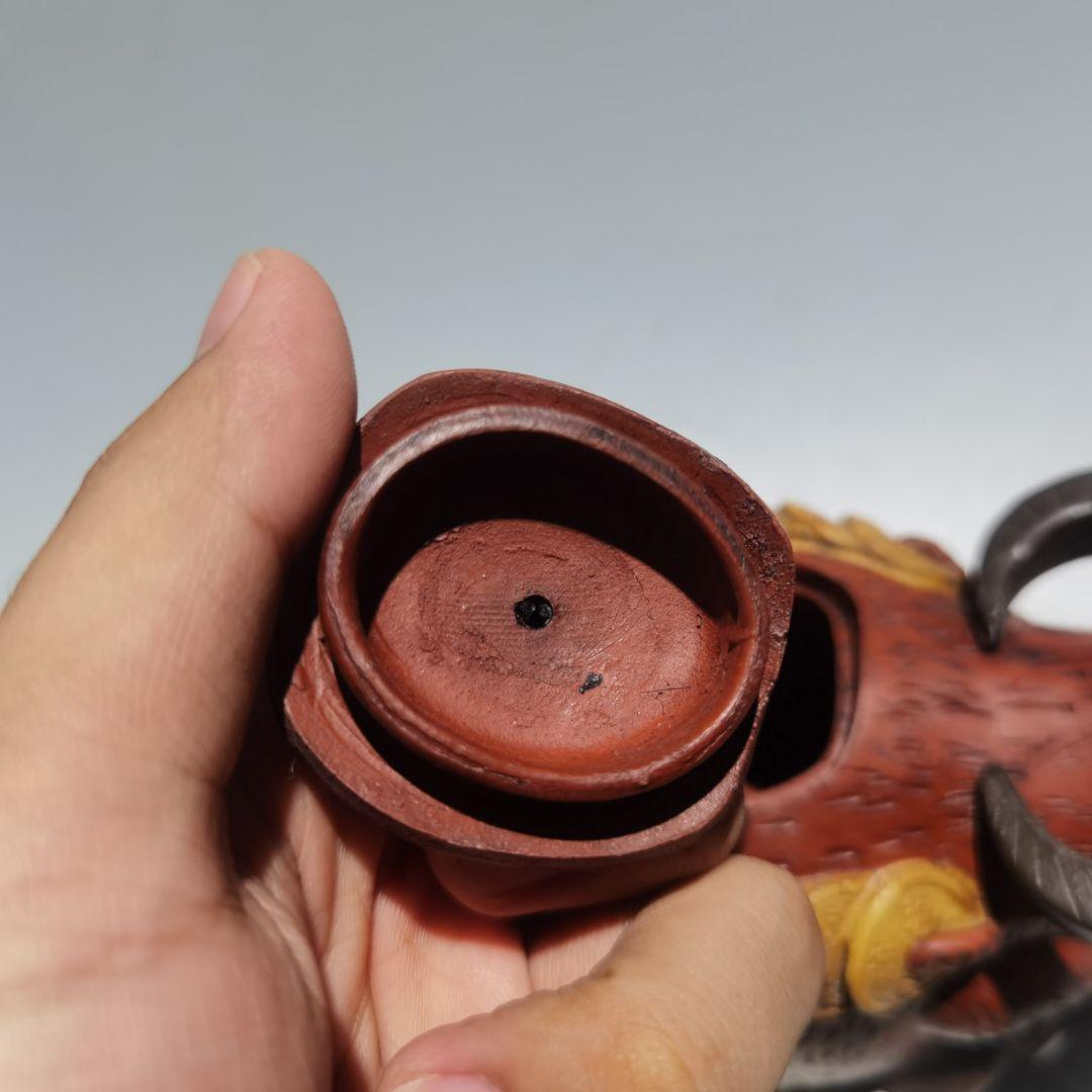 新品『中国茶器・招財進宝壺・こげ茶色』中国茶文化・茶道