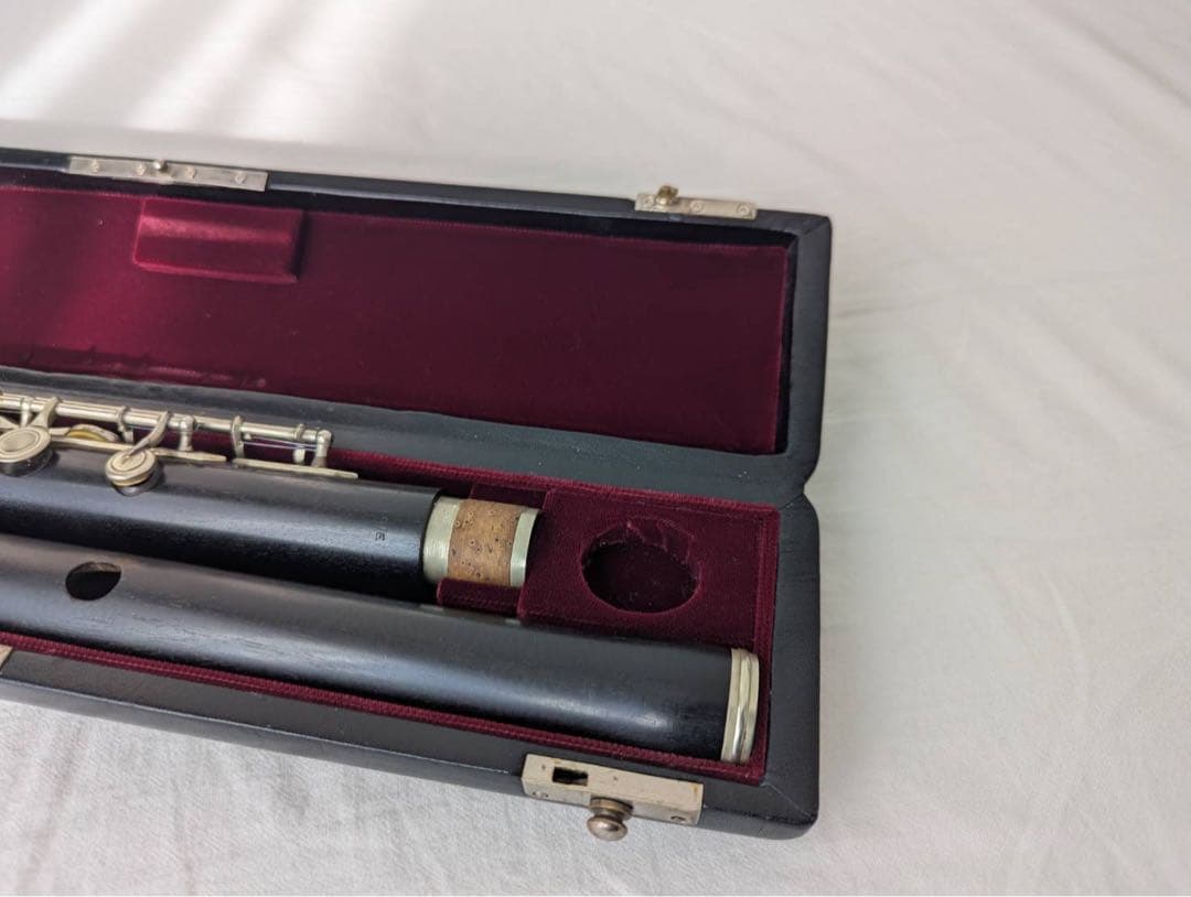 木製フルート ケース　キー付き