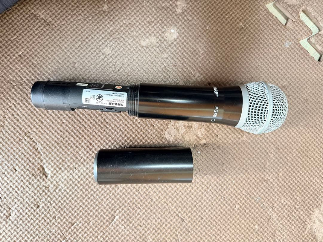 SHURE PG58 ダイナミックマイク、動作確認済み、良い品。