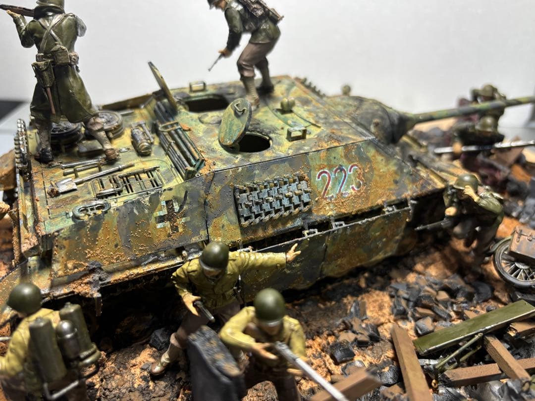 戦車　ジオラマ　ドイツ　アメリカ