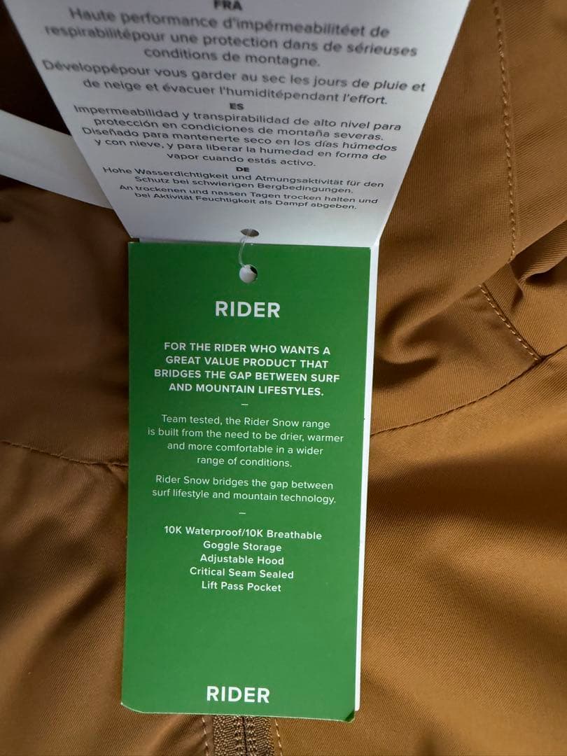 新品 RIP CURLスノージャケット MOTCHUPJACKET M