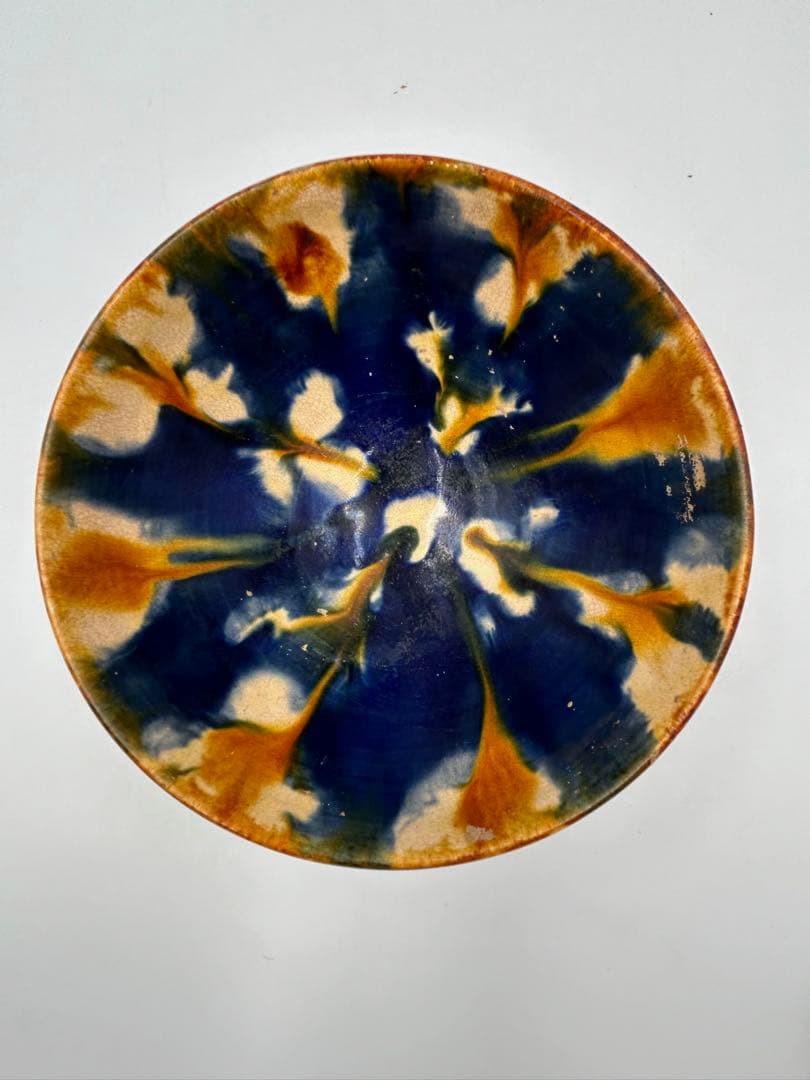 ★0059宋時代　洛阳雷村窯 三彩釉碗 ★唐物茶碗 茶道具 茶器