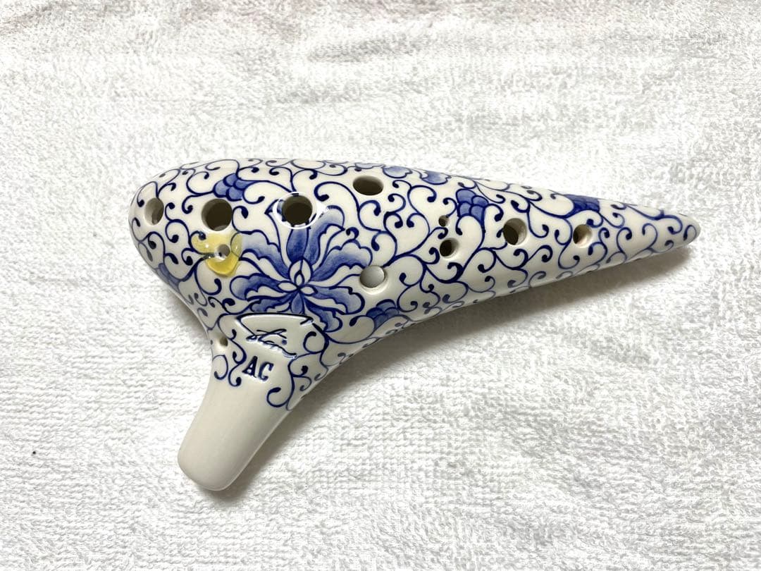 オカリナ　フォーカリンク白磁青花AC管