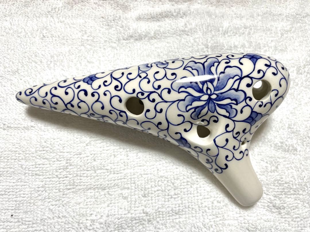 オカリナ　フォーカリンク白磁青花AC管