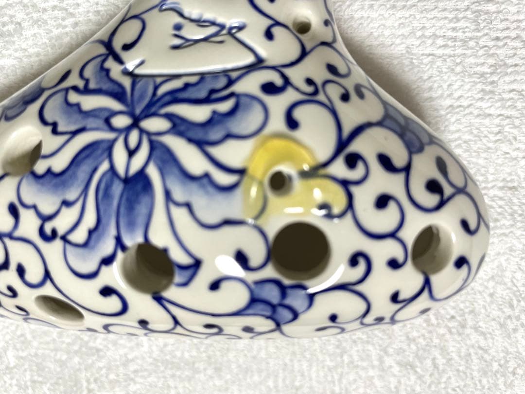 オカリナ　フォーカリンク白磁青花AC管