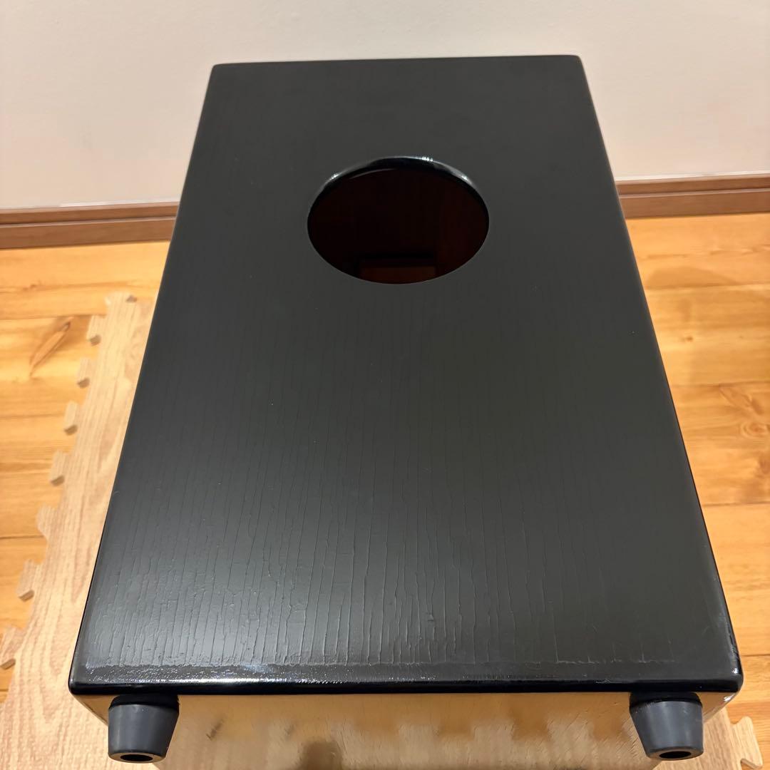 友澤木工Cajon ナチュラル・黒ツートンカラー　tca-2