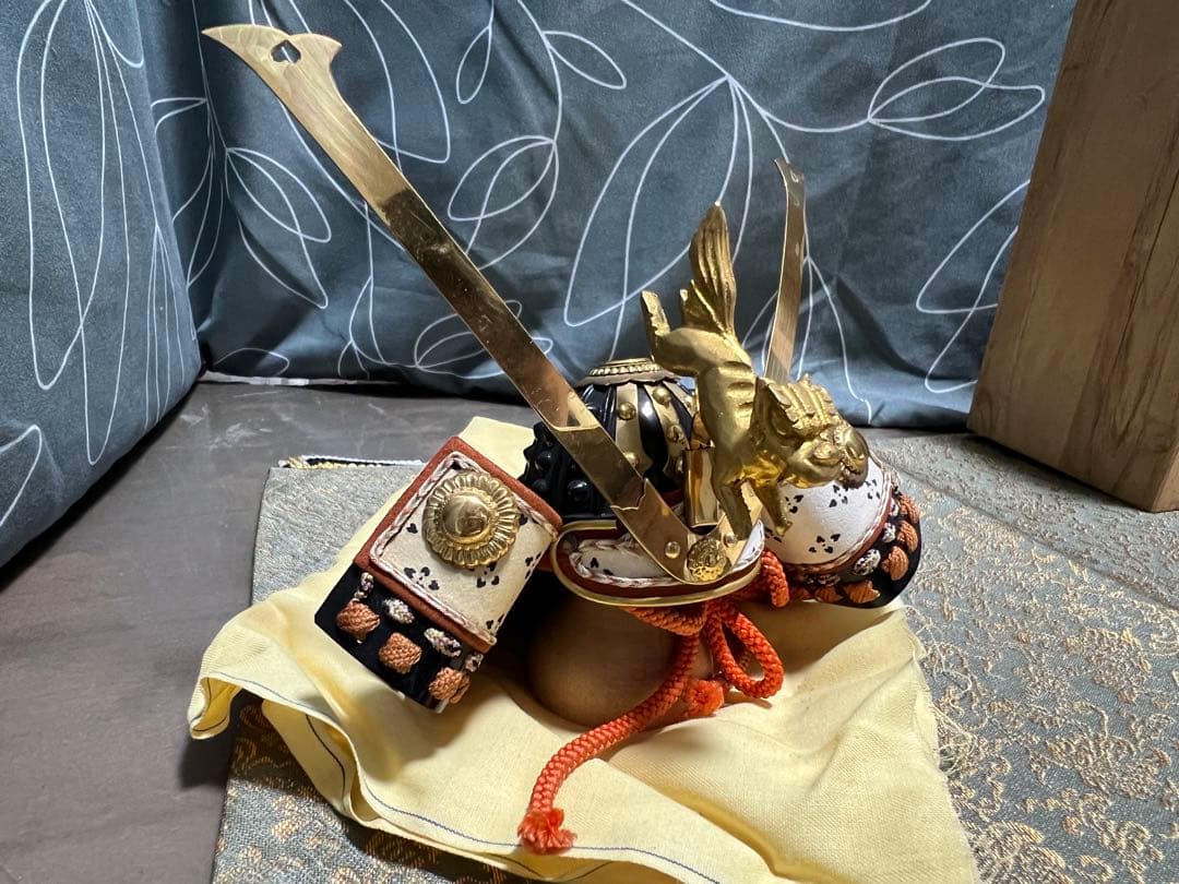 甲冑師 加藤一冑 長鍬形獅子前立兜 源頼朝 戦国武将 兜 置物