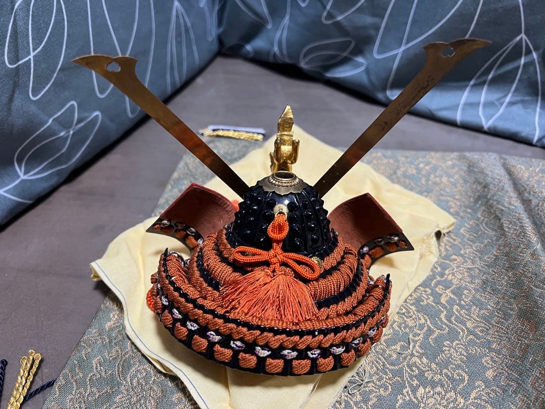 甲冑師 加藤一冑 長鍬形獅子前立兜 源頼朝 戦国武将 兜 置物