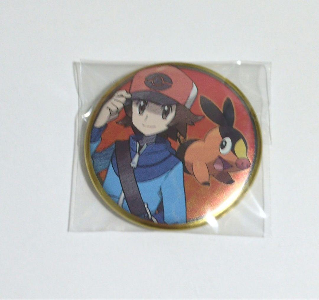 ポケモン 主人公＆ポカブ イッシュ 缶バッジ