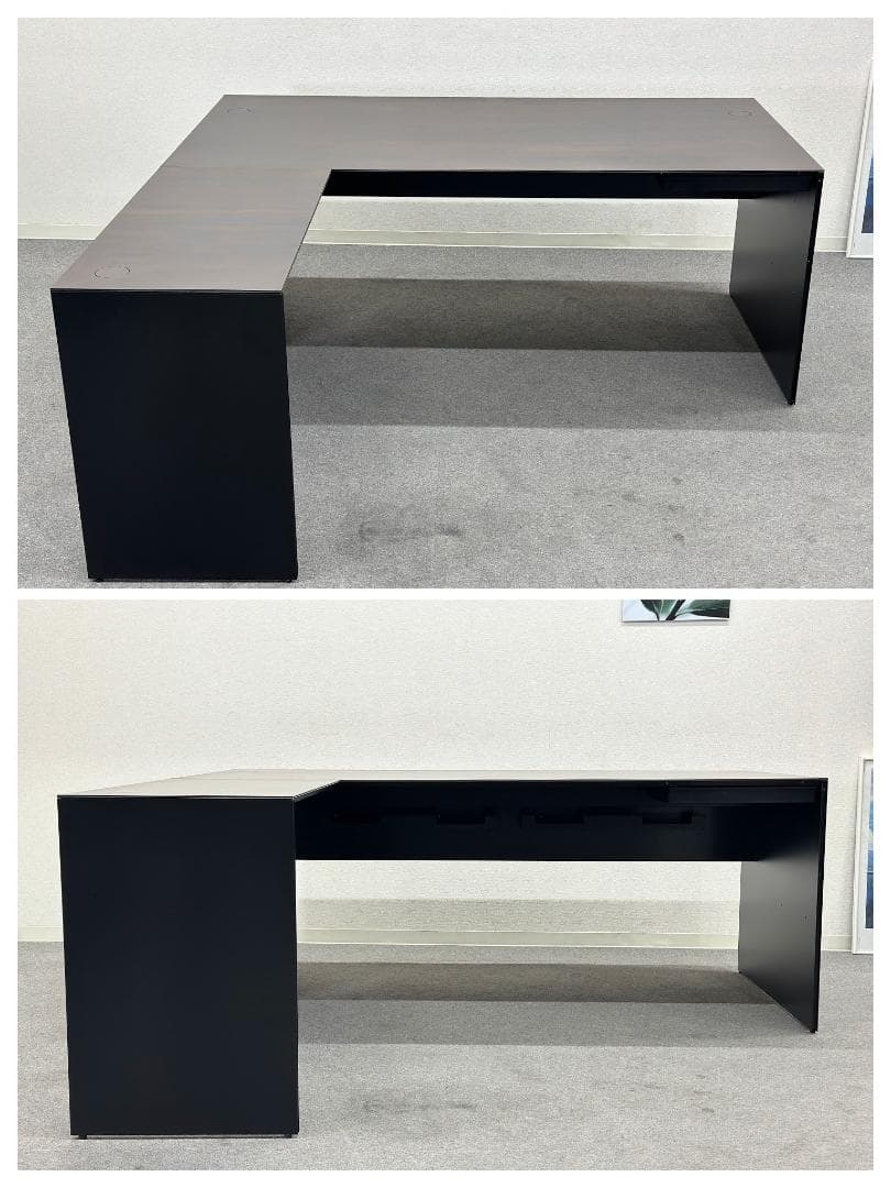 カッシーナ・イクスシー■エアーフレーム　L型エグゼクティブデスク　左サイドデスク