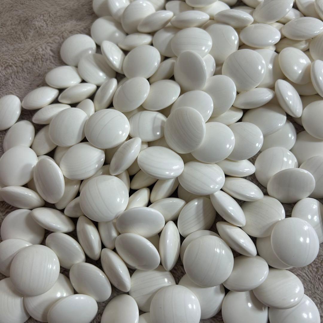 碁石　囲碁 碁笥 蛤碁石 那智黒 34号　桜特大　白180 黒181