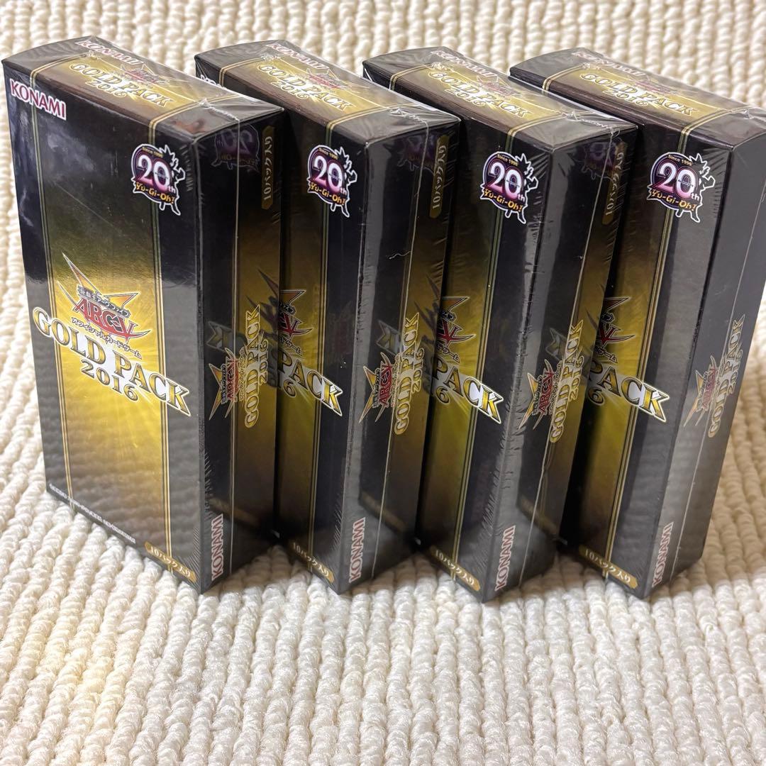 【新品未開封】遊戯王アーク・ファイブ GOLD PACK 2016 4BOX