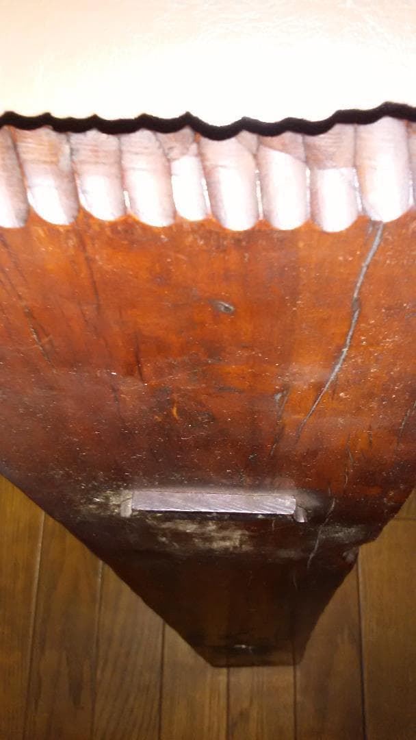 縞黒檀 掛け物 花飾り 神棚 年代物 木材 インドネシア 希少品