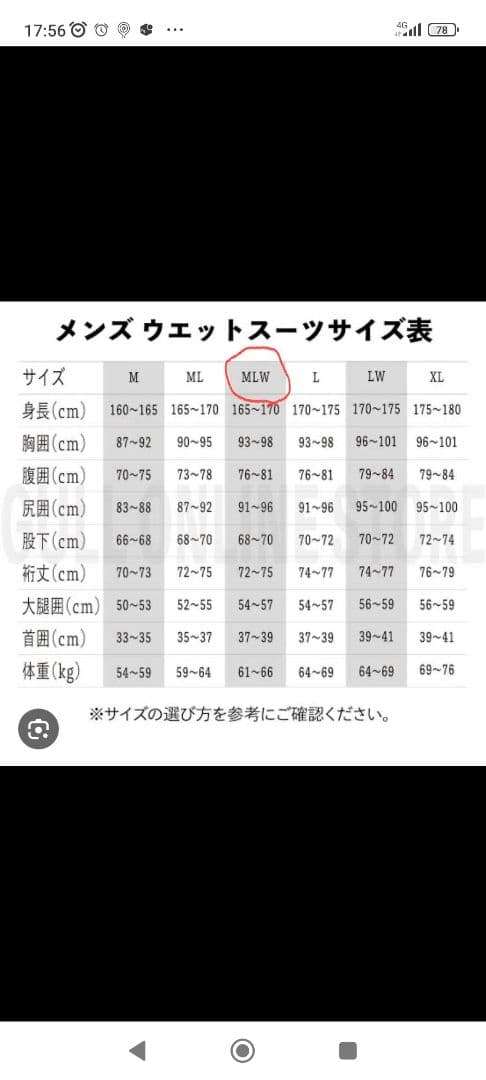 極美品　GULL ウエットスーツ サイズMLW 黒/オレンジ