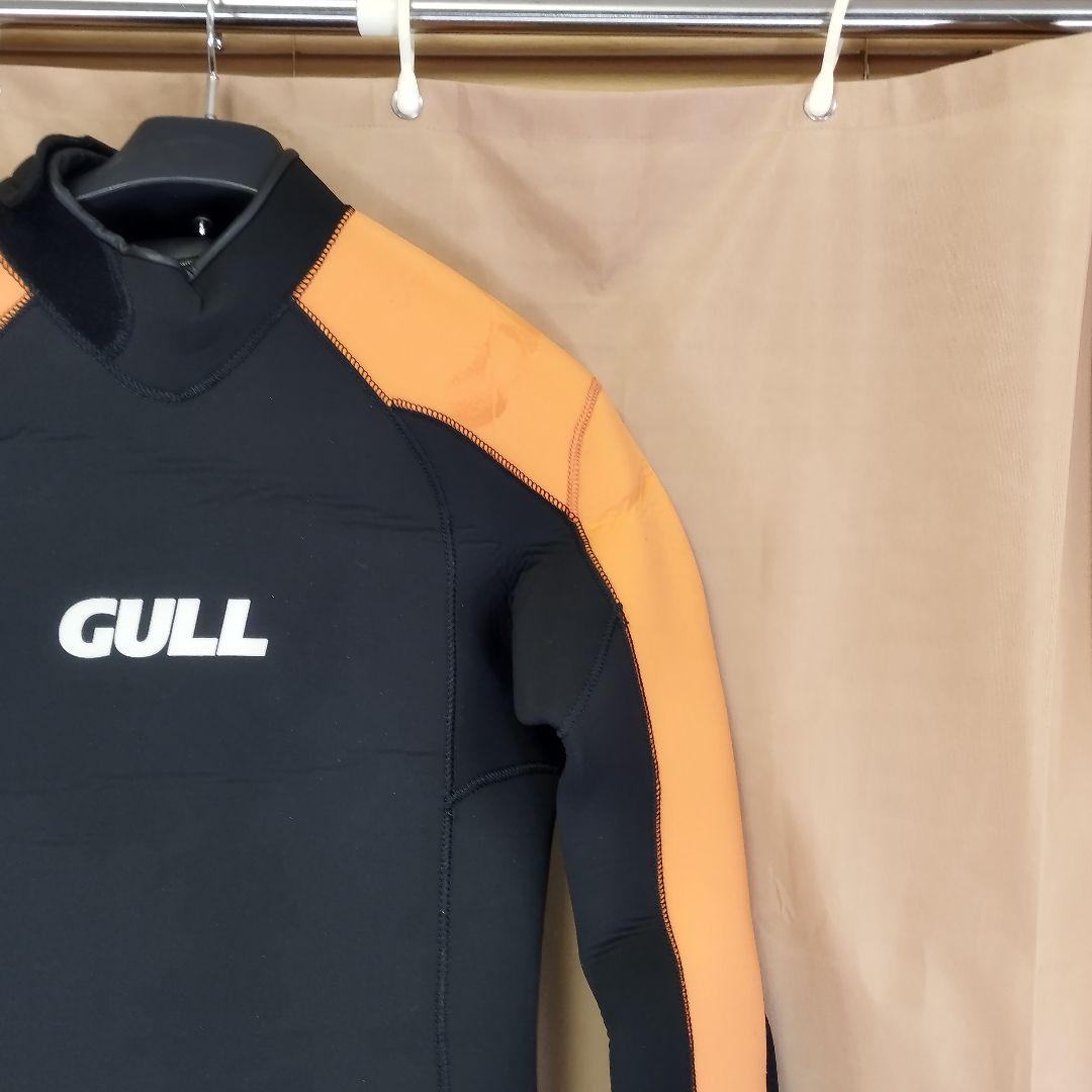 極美品　GULL ウエットスーツ サイズMLW 黒/オレンジ