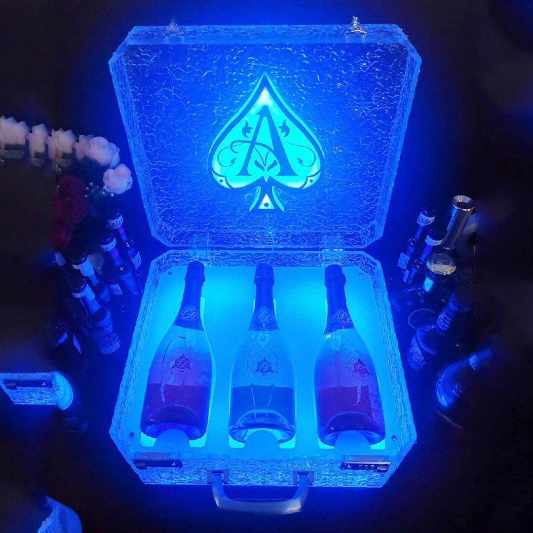 ボトルケース　LED　アルマンド アタッシュケース ディスプレイ シャンパン