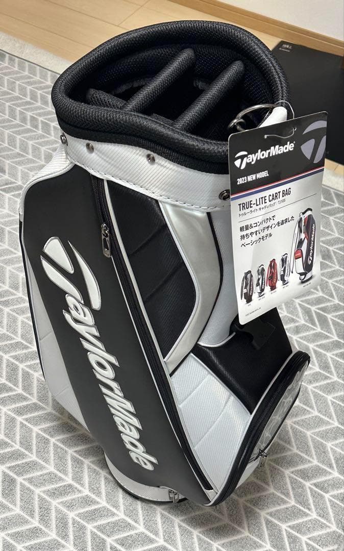TaylorMade TRUE-LITE CART BAG ブラック/ホワイト