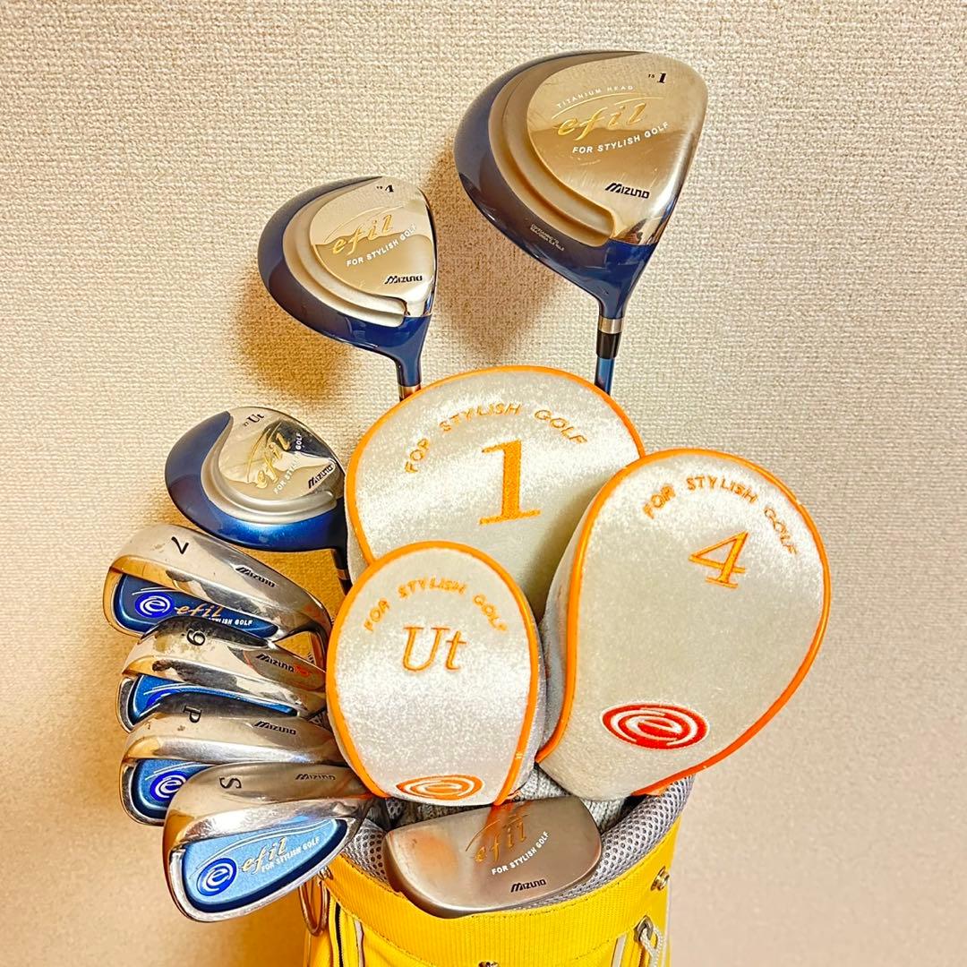 MIZUNO✨ efil✨レディースゴルフクラブセット✨初心者✨キャディバッグ付
