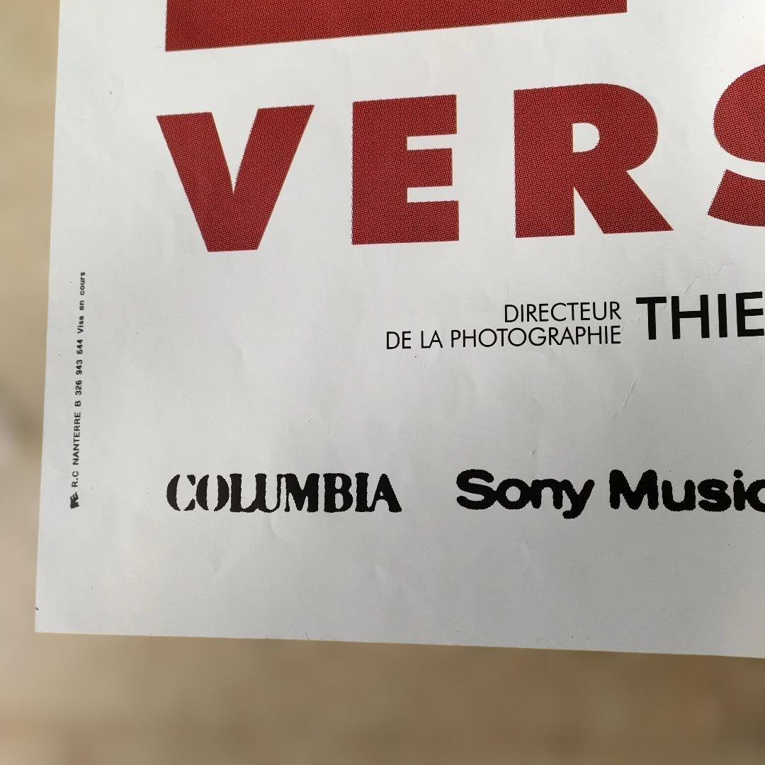 ベッソン監督直筆サイン入り「レオン完全版」本国フランス版メトロサイズポスター