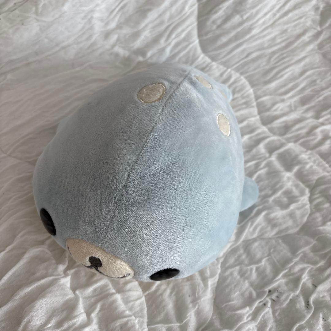 希少　まめゴマ　水色(あまゴマ) ぬいぐるみ