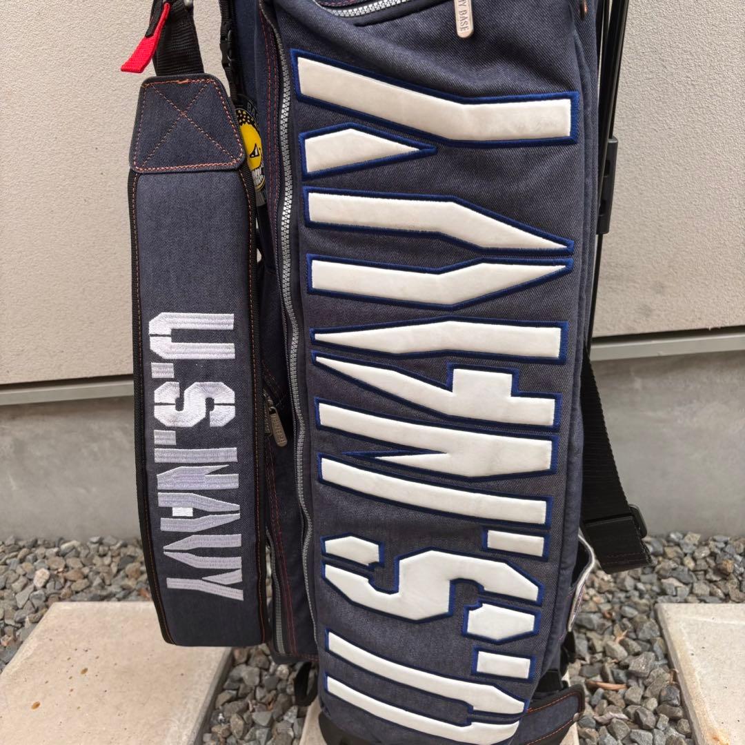 希少 デニム生地 アーミーベースコレクション スタンドキャディバッグ ゴルフ