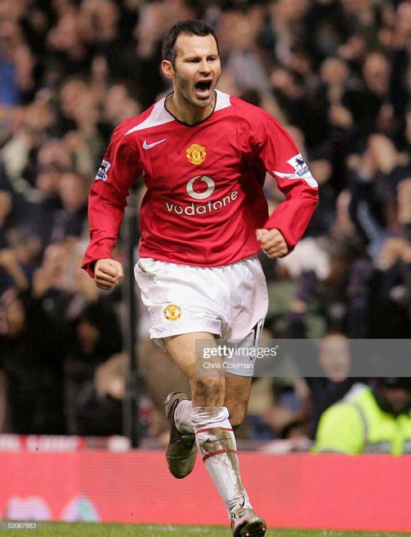 【未使用】マンチェスターU 04-06 ホーム 長袖 ギグス トータル90