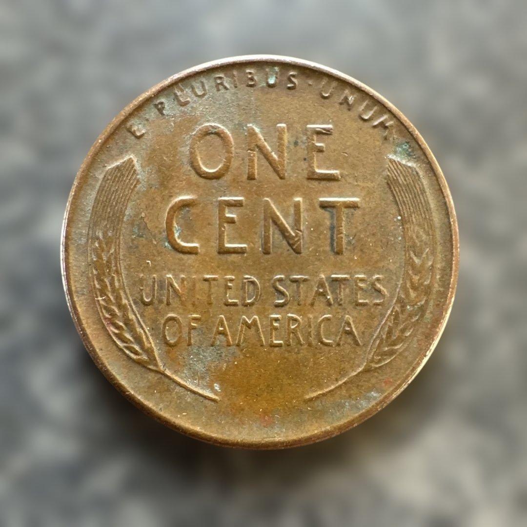 1945年 アメリカ 1セント　ミントマークなし