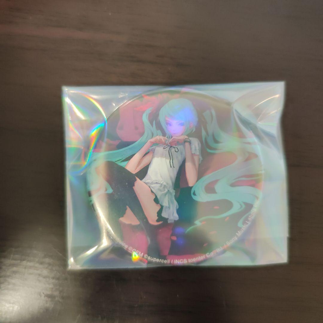 希少 レア 初音ミクsupercellワールドイズマインredjuice缶バッジ