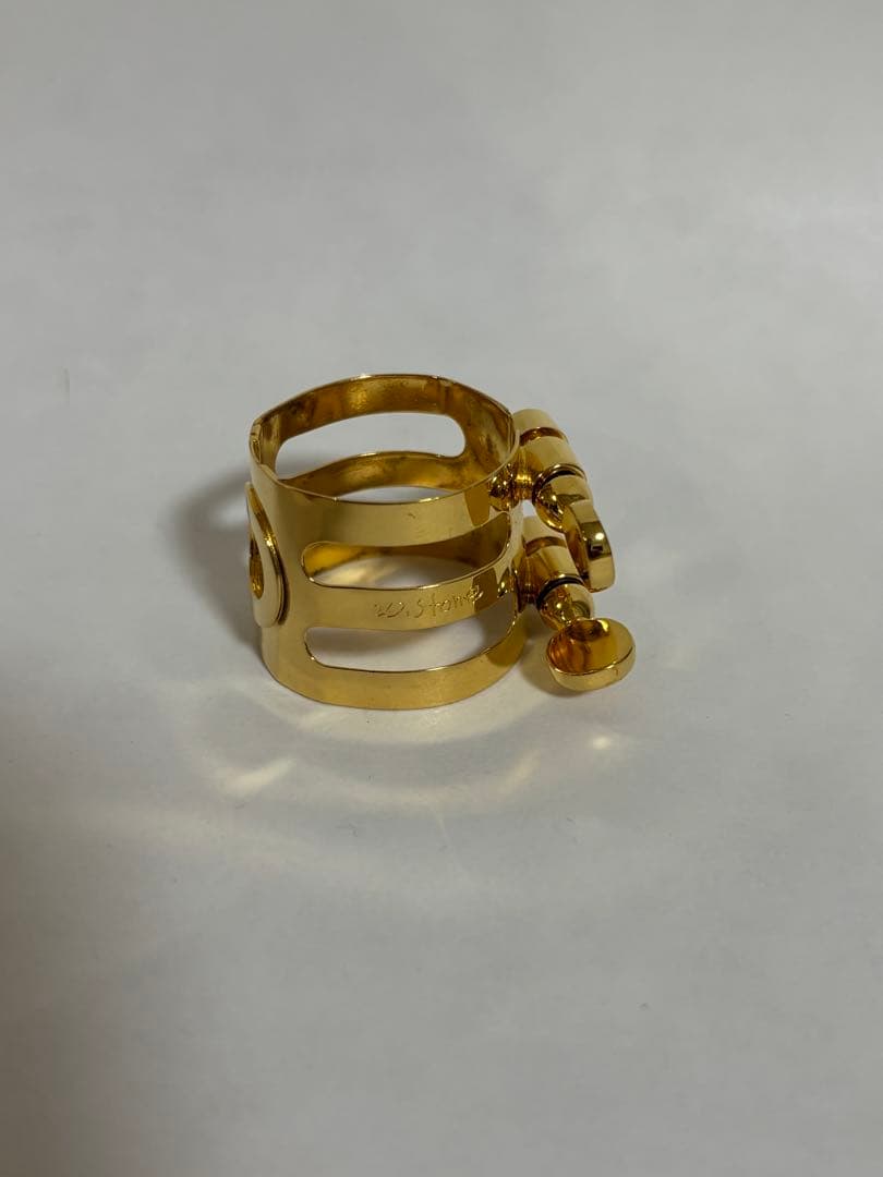 ウッドストーン クラリネット用 金メッキ逆締めリガチャー ケース欠品