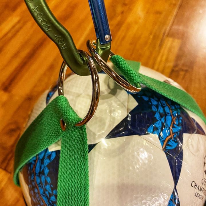 サッカーボールケース ボール入れ 上部リングタイプ ボールホルダー 持ち運び