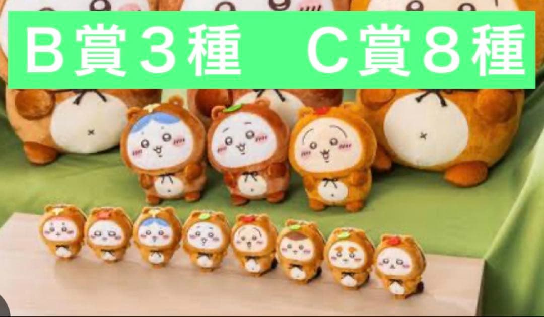 ちいかわたぬきだもんくじＢ賞３種Ｃ賞８種合計11点コンプリート