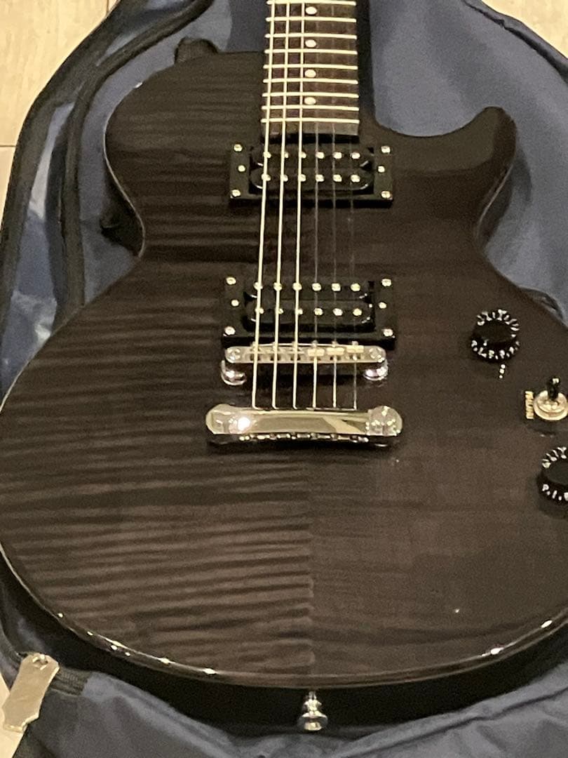 Epiphone 限定ブラック(希少トラ柄)エピフォン レスポール　美品