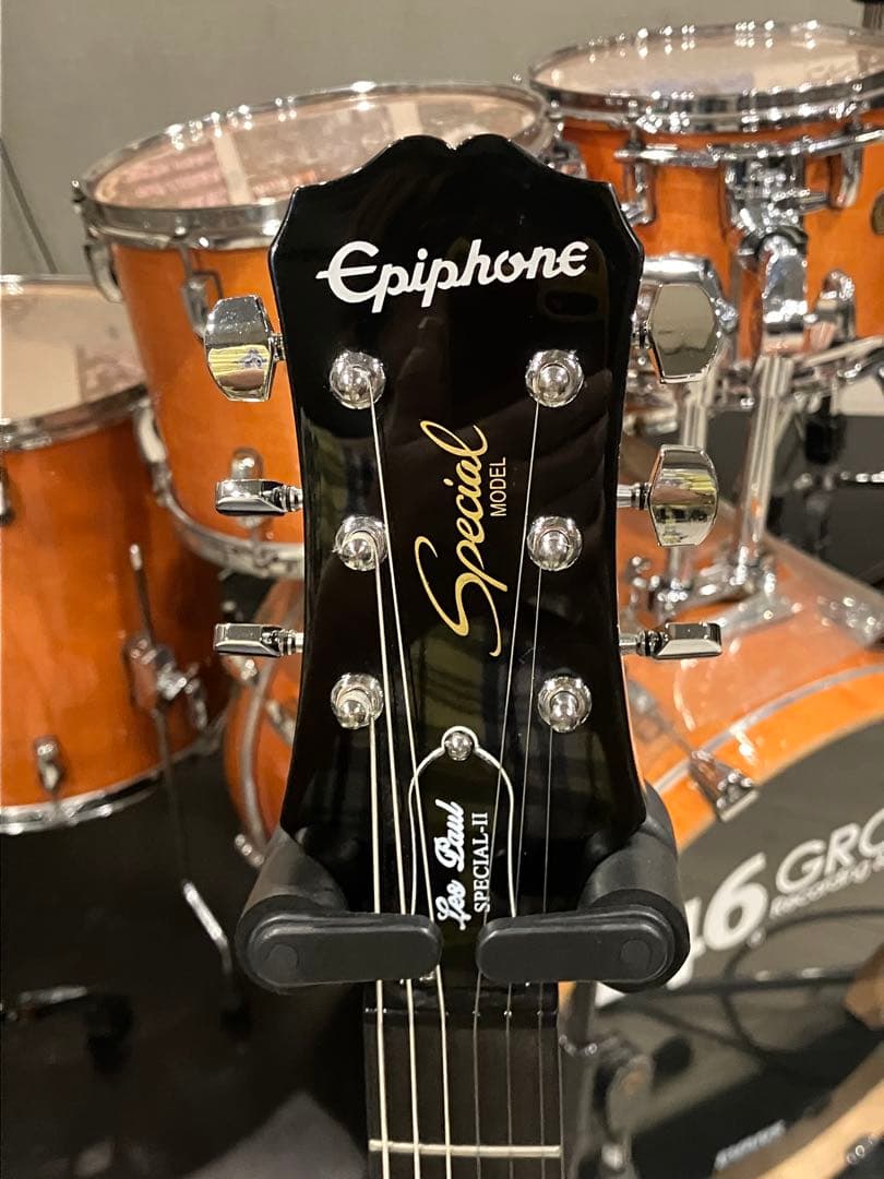Epiphone 限定ブラック(希少トラ柄)エピフォン レスポール　美品