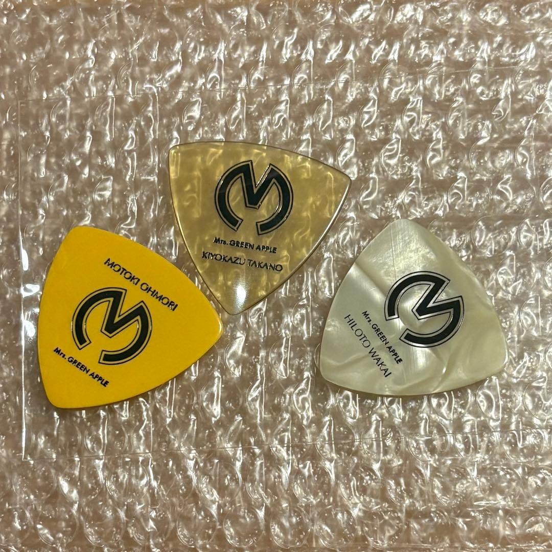 Mr. GREEN APPLEギターピック 3枚セット