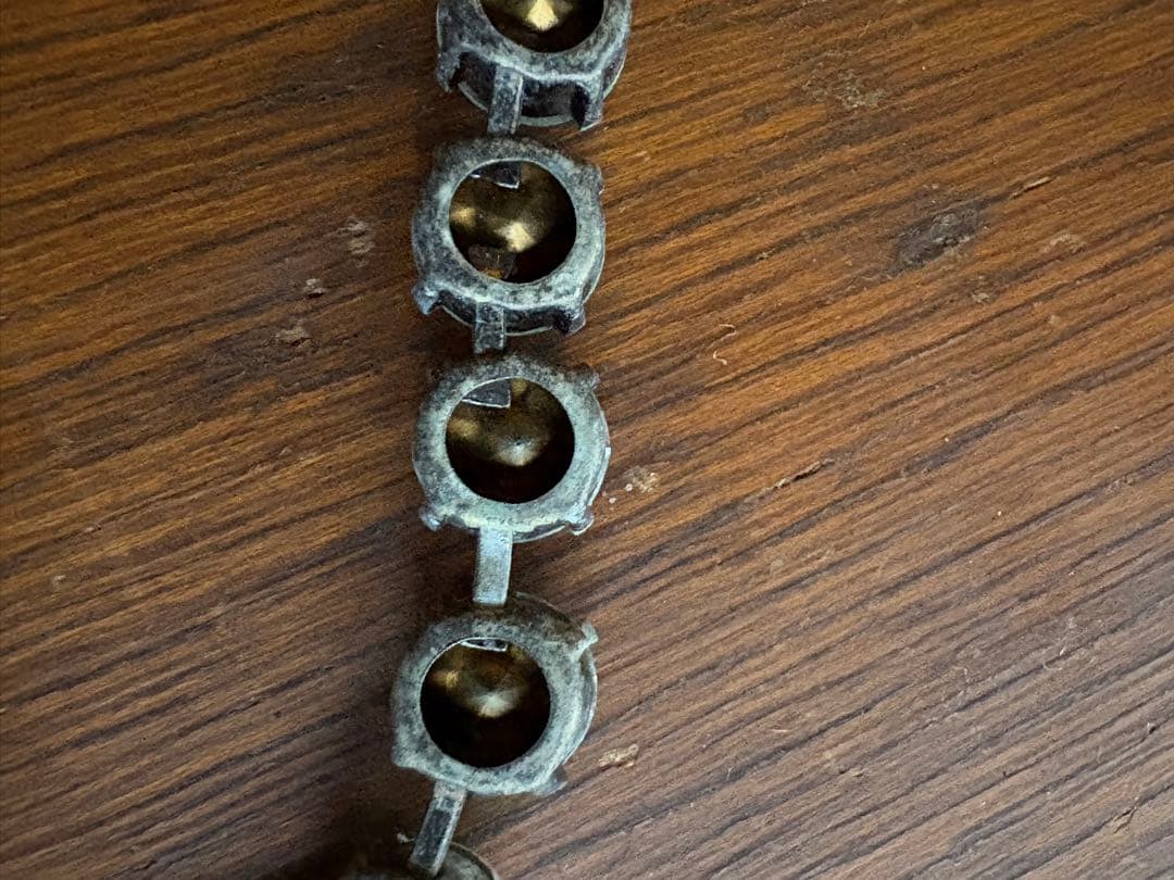 ❺ 戦前ヴィンテージ ✨ ペーストストーンネックレス　アールデコ〜戦中初期